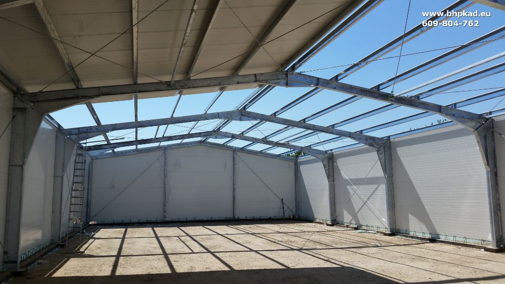 Konstrukcja stalowa. Ocynk. 15x30x4,5m. Producent. BHP KAD. Bartoszyce