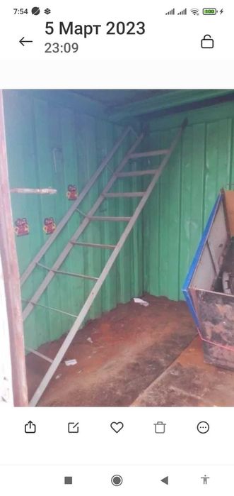 Лестница с поручнем для сада