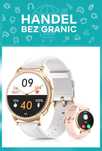 Smartwatch TIFOZEN dla kobiet, w kolorze różowego złota z dodatkowymi