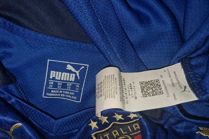 Italia - Włochy F.I.G.C. Puma DryCell 2020-22 home size: YM-134 cm