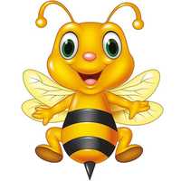 Malowanie po numerach dla dzieci Pszczółka 18x24