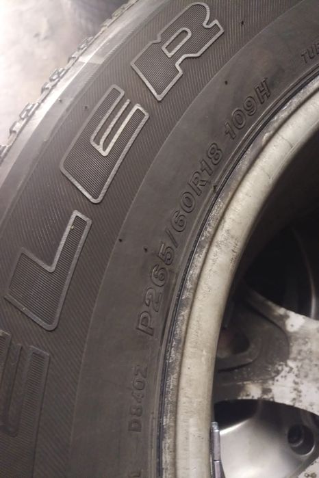 Opony 265/60 r18 Bridgestone SUV terenowe