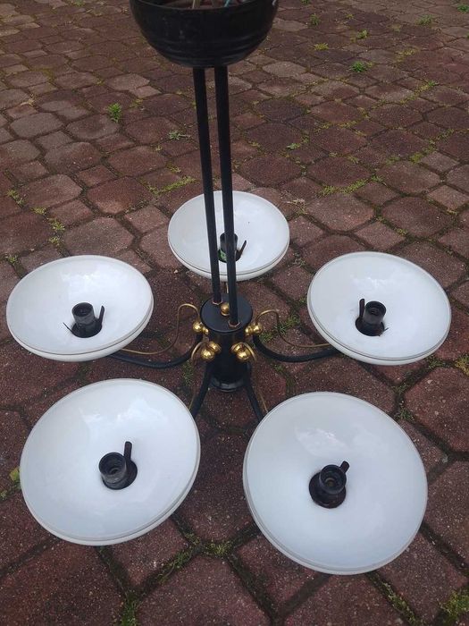 Żyrandole lampy wiszące oświetlenie wnętrza 3 i 5 ramienne metalowe