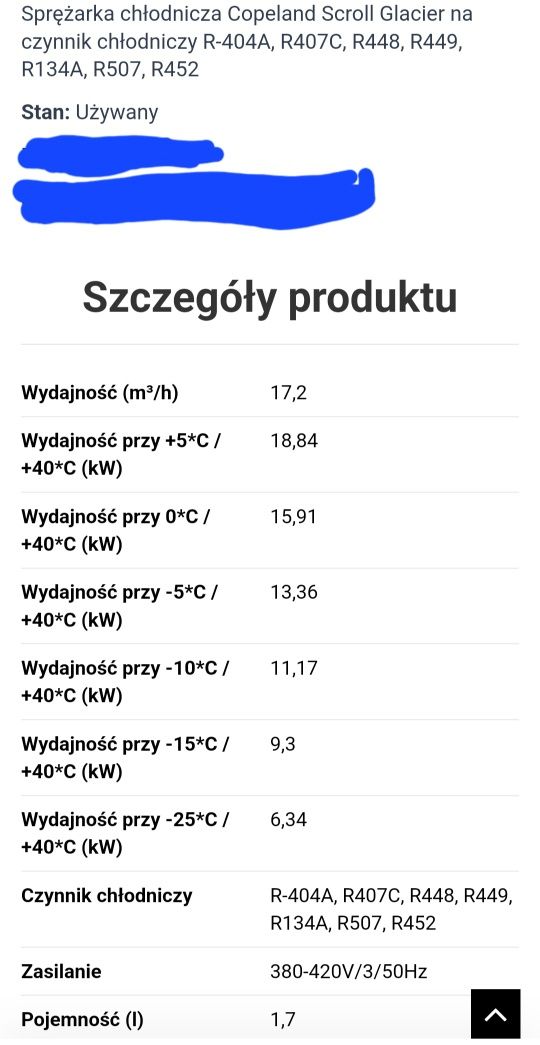 Sprężarka Coppeland Scroll , Emerson
