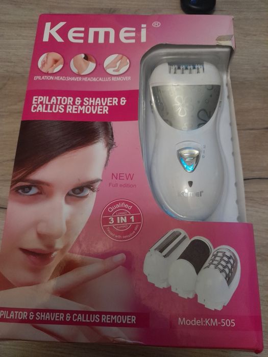 Depilator kemei km-505 3 w 1 zasilanie akumulatorowe i kabel