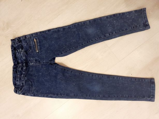 Stylow modne jeansy przecierane dziewczęce  r.122 128
