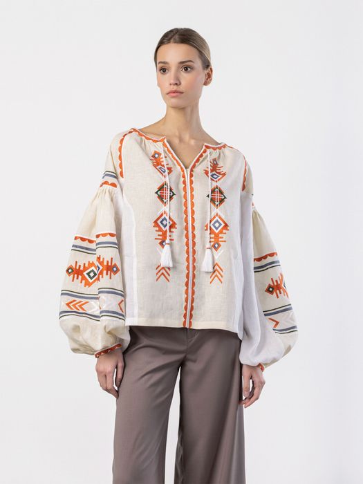 Вишита сорочка Etnodim  жіноча, вишиванка L (XL)