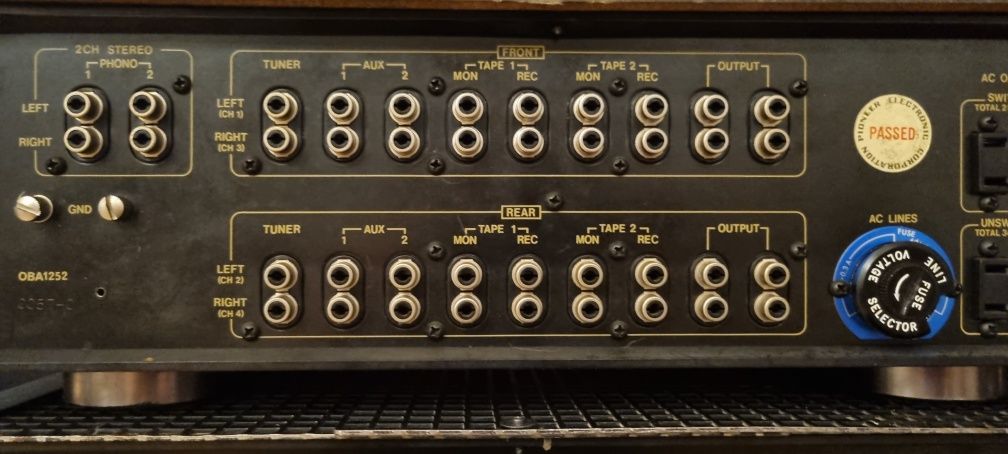 Końcówka mocy, PreAmp przedwzmacniacz PIONEER  QC,QM-800A. Vintage