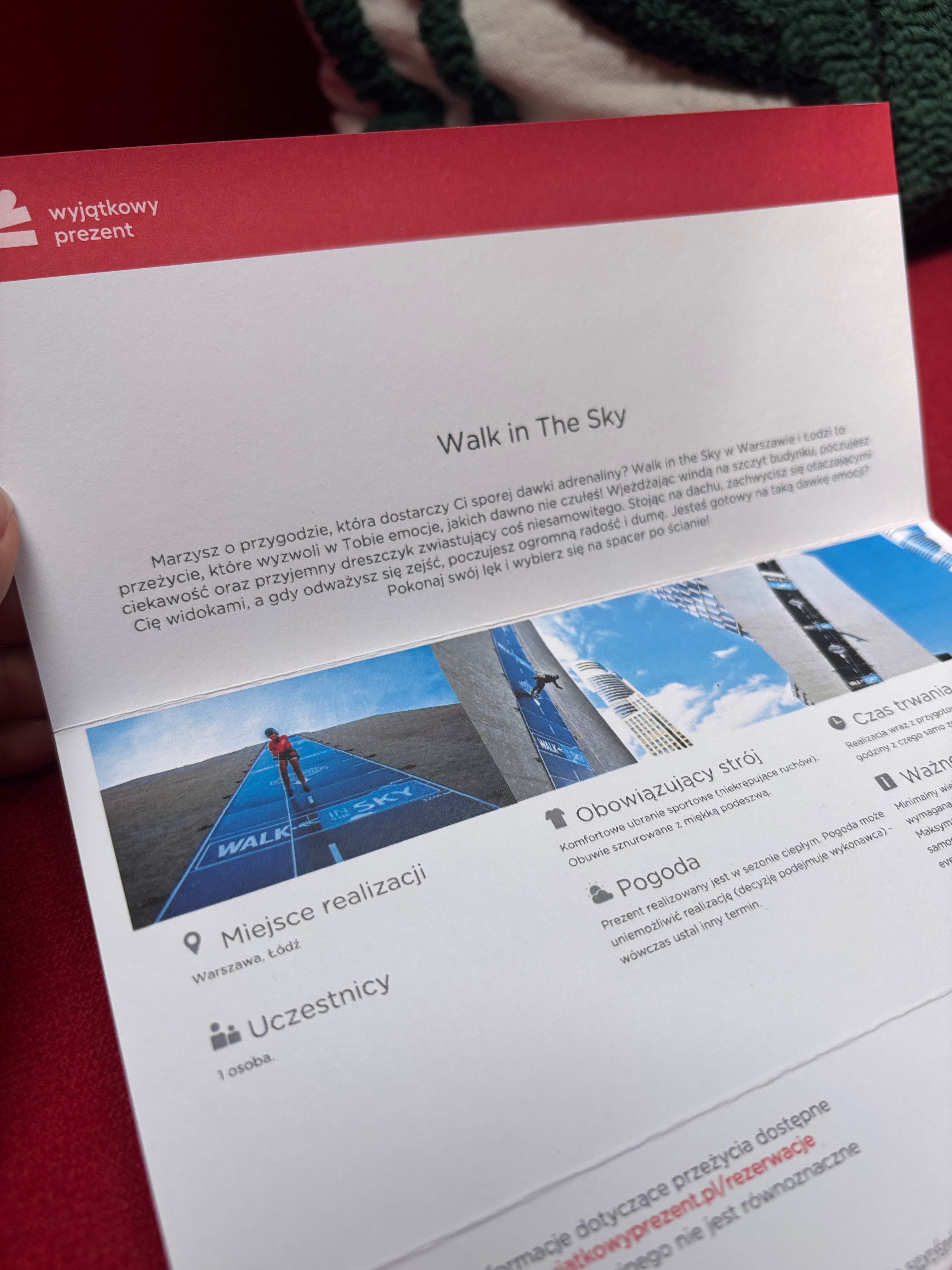 Walk in the Sky Voucher od Wyjątkowy Prezent