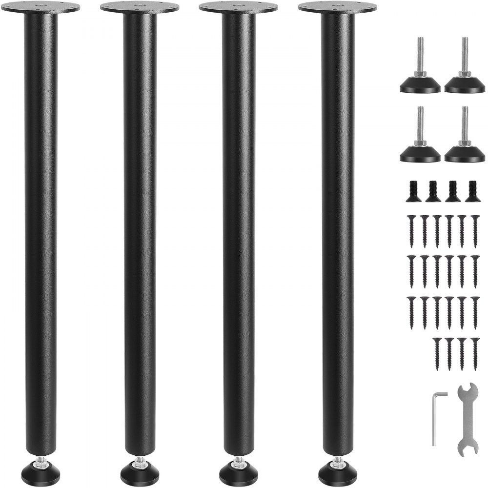 Pernas de Mesa, Altura 711.2mm, Conjunto de 2, Capacidade 181kg