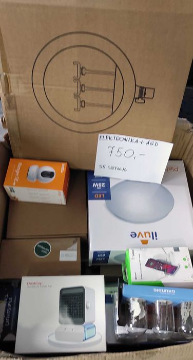 Box pudełko zwroty mix oświetlenia agd Amazon kat AB