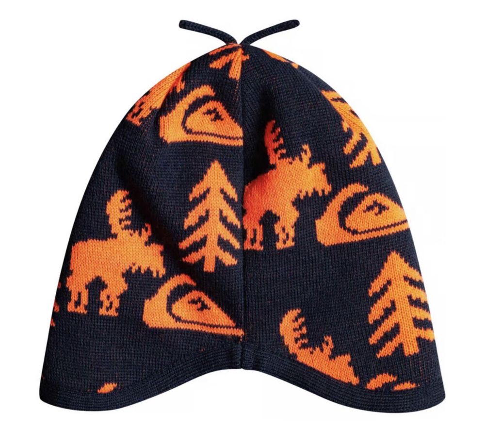 Pomarańczowo-czarna czapka dziecięca Quiksilver Cookie