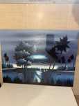 Quadro em tons de asul