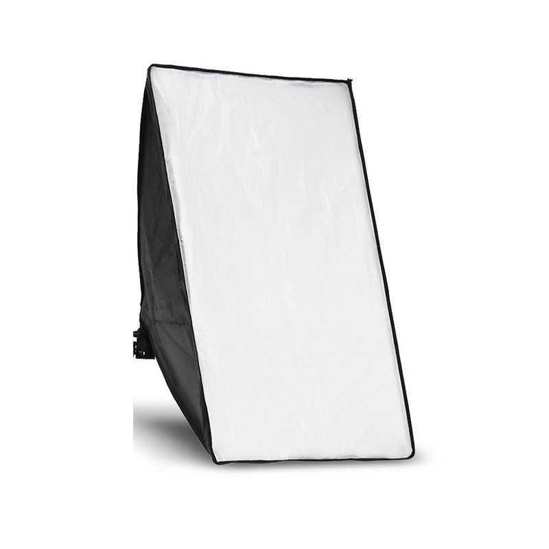 Casquilho para 4 lâmpadas com Softbox 50 x 70 cm