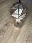 Lampa wisząca Italux różowe złoto kula 21 cm