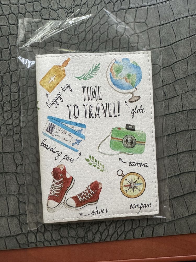 Etui pokrowiec na paszport time to travel