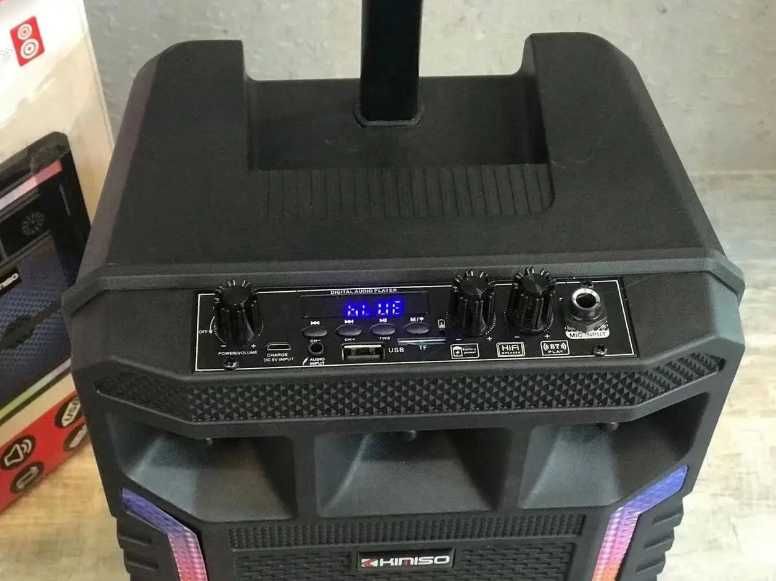 Колонка портативная акустическая 1000ватт и микрофон в комплекте