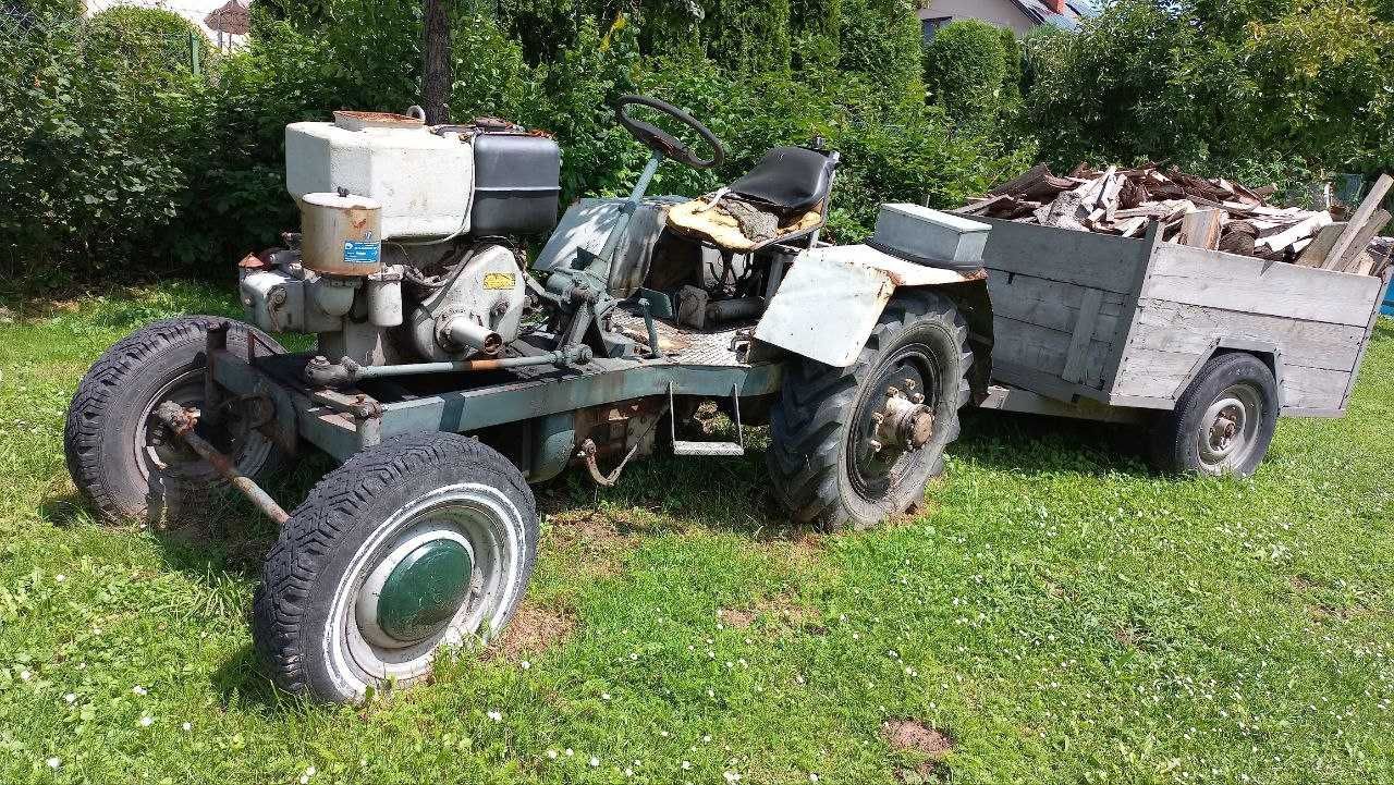 Traktorek 15"S" wraz z osprzentem do uprawy roli