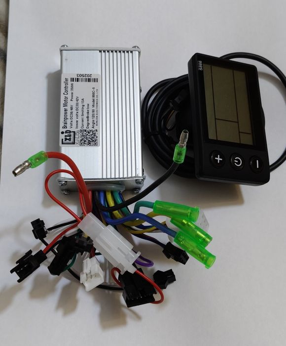 Контроллер с дисплеем S866 13А / 20А для електровелосипеда мопеда