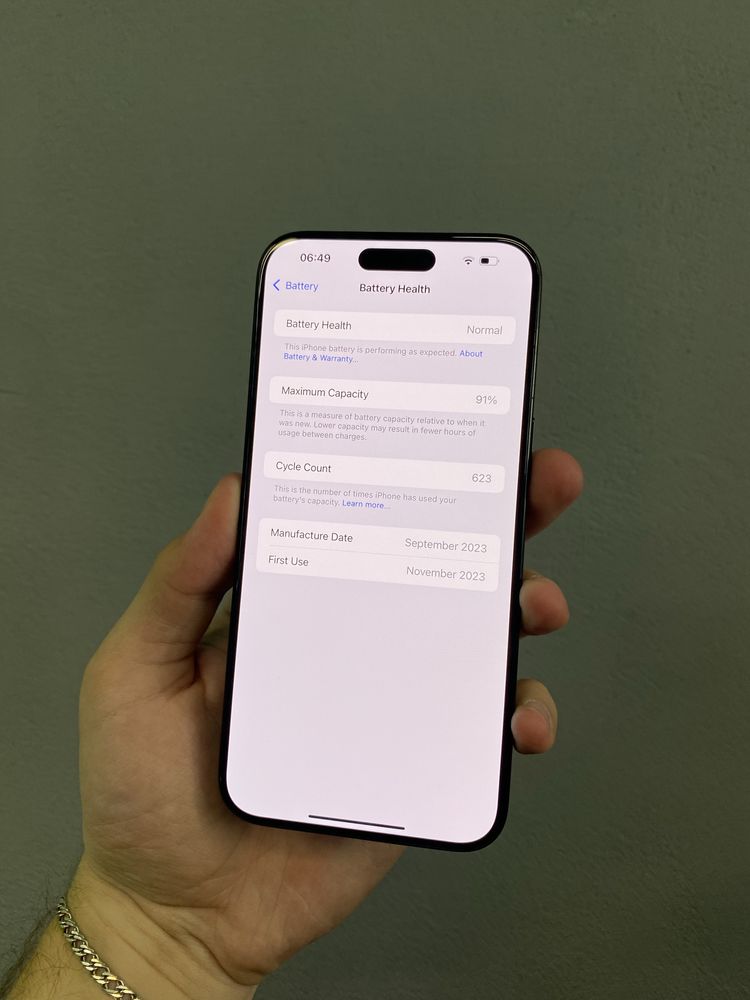iPhone 15 Pro Max 256Gb Blue Titanium Neverlock Чудовий стан