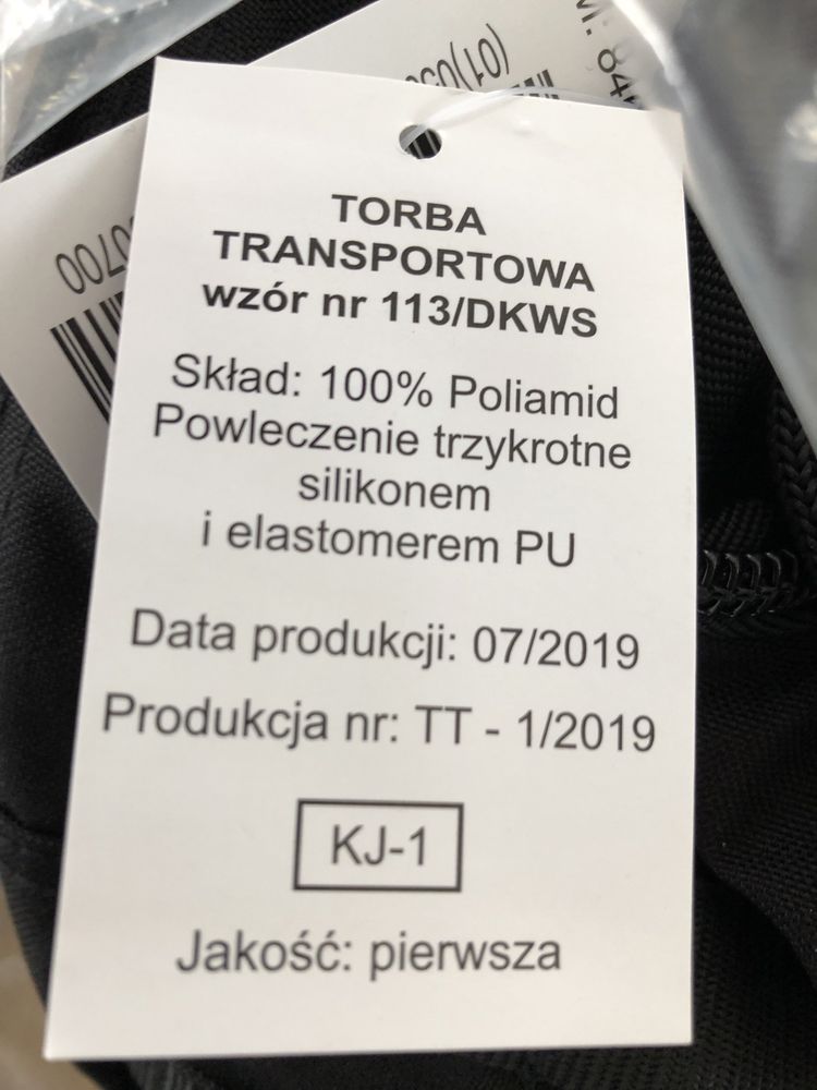 Torba transportowa WS 113/DKWS 87/IWS plecak torba taktyczna cordura