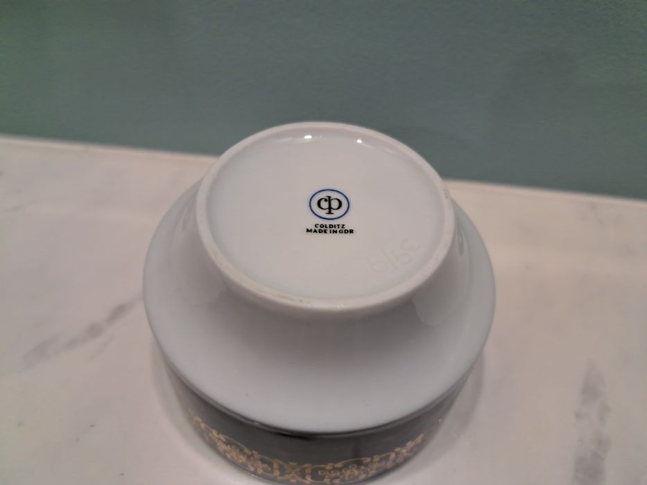 Porcelana prl cukiernica Colditz sygnatura