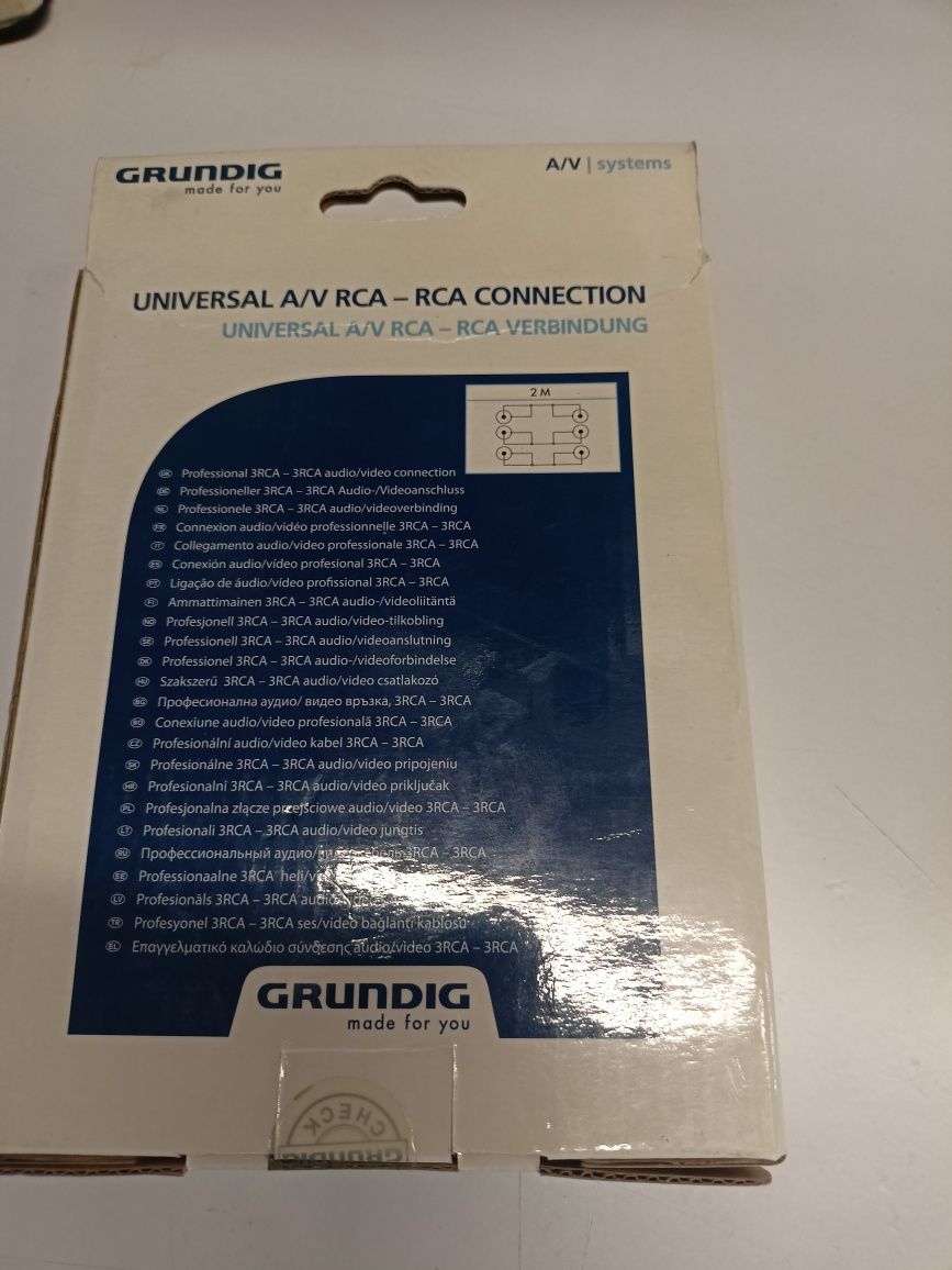 Przewód A/V 3x RCA Grundig 2m