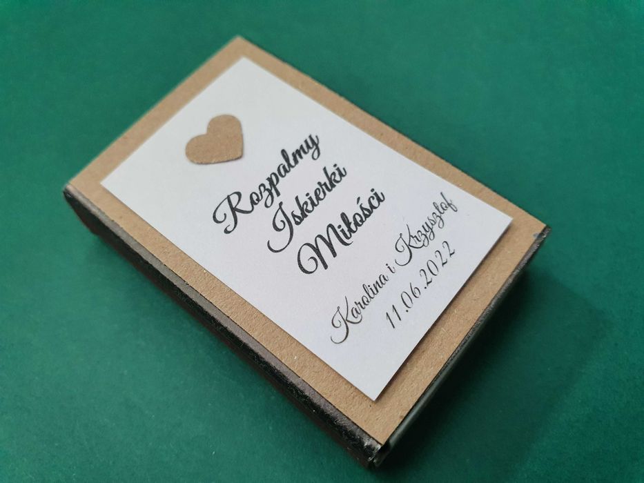 10x Zapałki do iskierek miłości, zimnych ogni, wesele