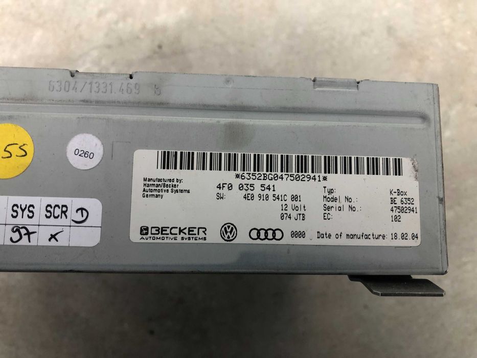 Tuner Moduł Radia AUDI A6 S6 C6 A8 S8 D3