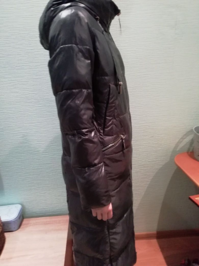 Пальто зимне, пуховик, размер 42, S