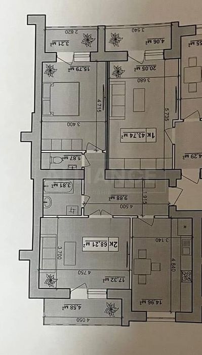 Продам двокімнатну  квартири в збудованому будинку біля Вокзалу