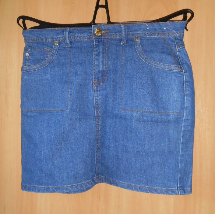 джинсовая юбка на девочку подростка или худенькую девушку в поясе-39
