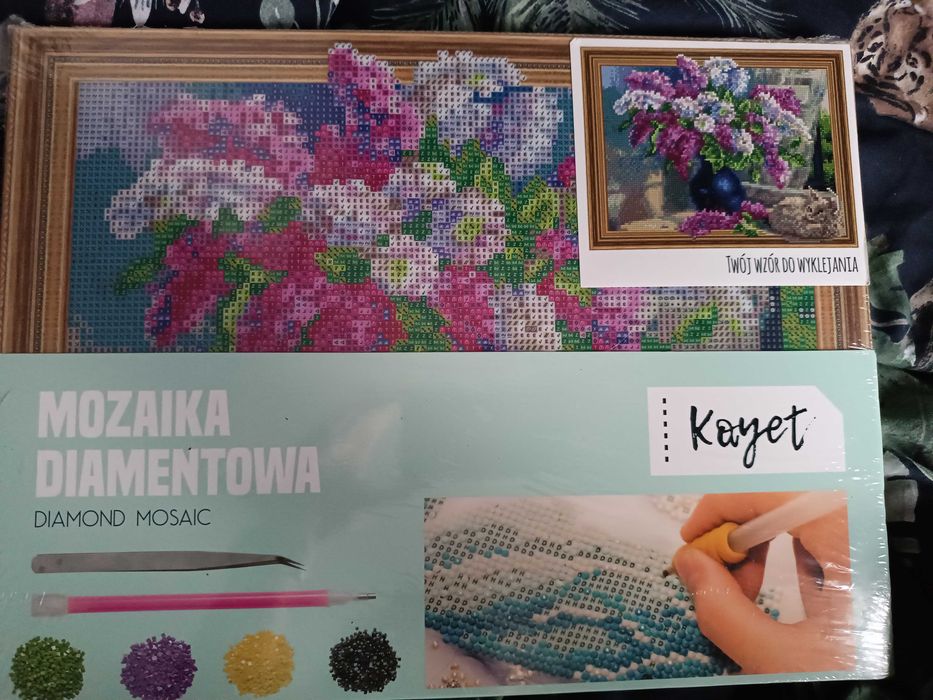 Mozaika diamentowa Kayet kwiaty, bzy