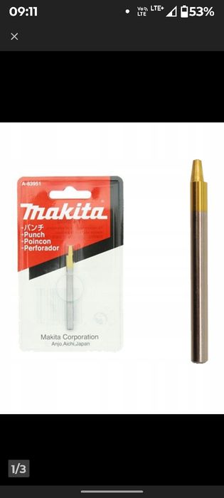MAKITA Stempel oryginalny nożyce do blach JN1601 Utwardzony