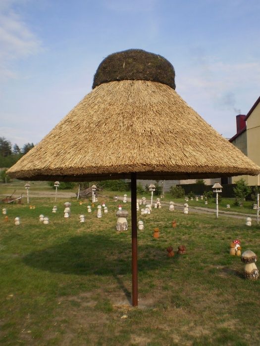 PARASOL pod strzechą parasol z trzciny ogrodowy