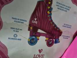 Patins love 4 rodas tamanho 37 38