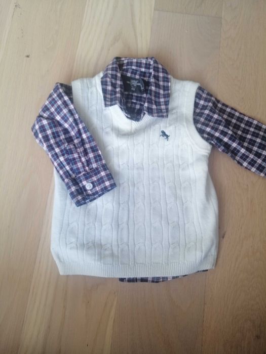 Koszula i bezrękawnik h&m 74