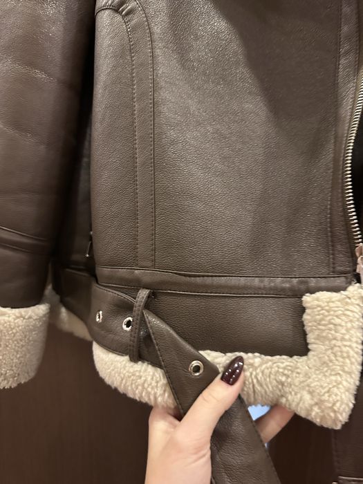 Жіноча дублянка (коричнева)