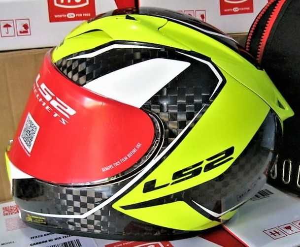 Capacete Carbono Total NOVO LS2 Arrow C Fury.50% DESCONTO+Extras.Tm XS