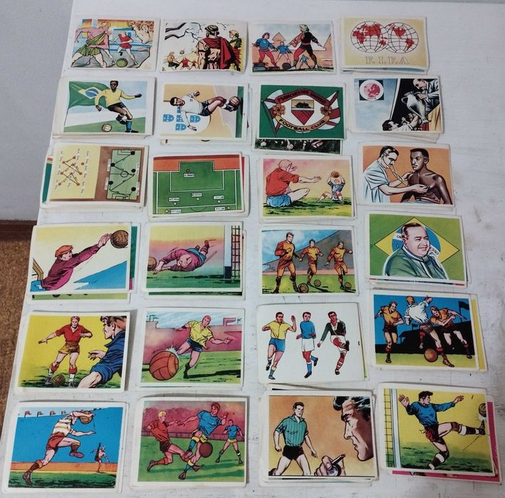 Cromos de futebol antigos