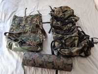 Plecak zasobnik piechoty górskiej + karimata + plecak żołnierski