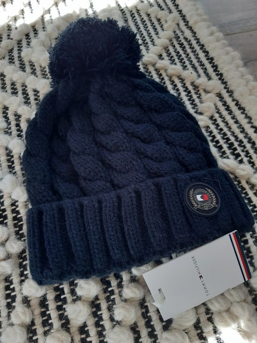 Czapka granatowa Tommy Hilfiger