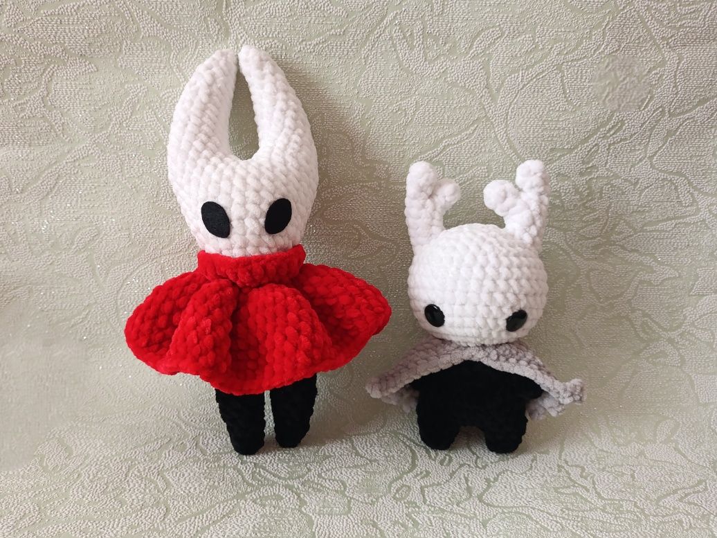Іграшка амігурумі Hollow knight лицар з гри Hornet Silksong
