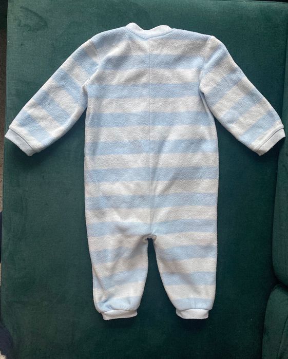 Śpiochy 92 na zamek ciepłe 12-18 mies polar pizama