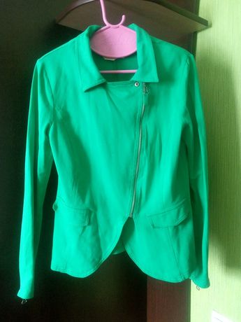 Пиджак трикотаж (цвет зелёный)