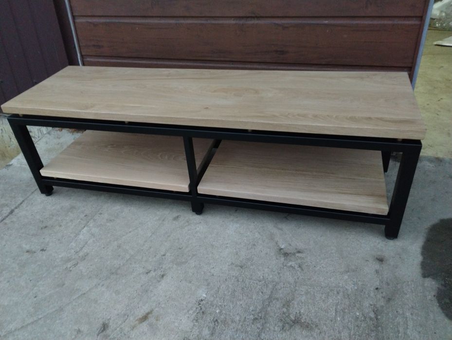 Szafka Rtv audio stolik HiFi regał  dębowy pod sprzęt komoda