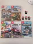 Nintendo switch WRC 8 / Farming Simulator 20 / Gear Club 2 /Snowrunner