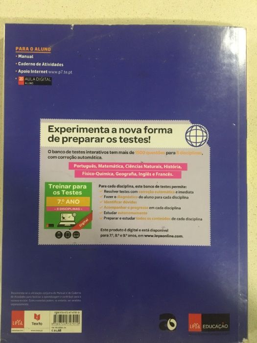 Livro P7 - Português - 7º ano - Manual