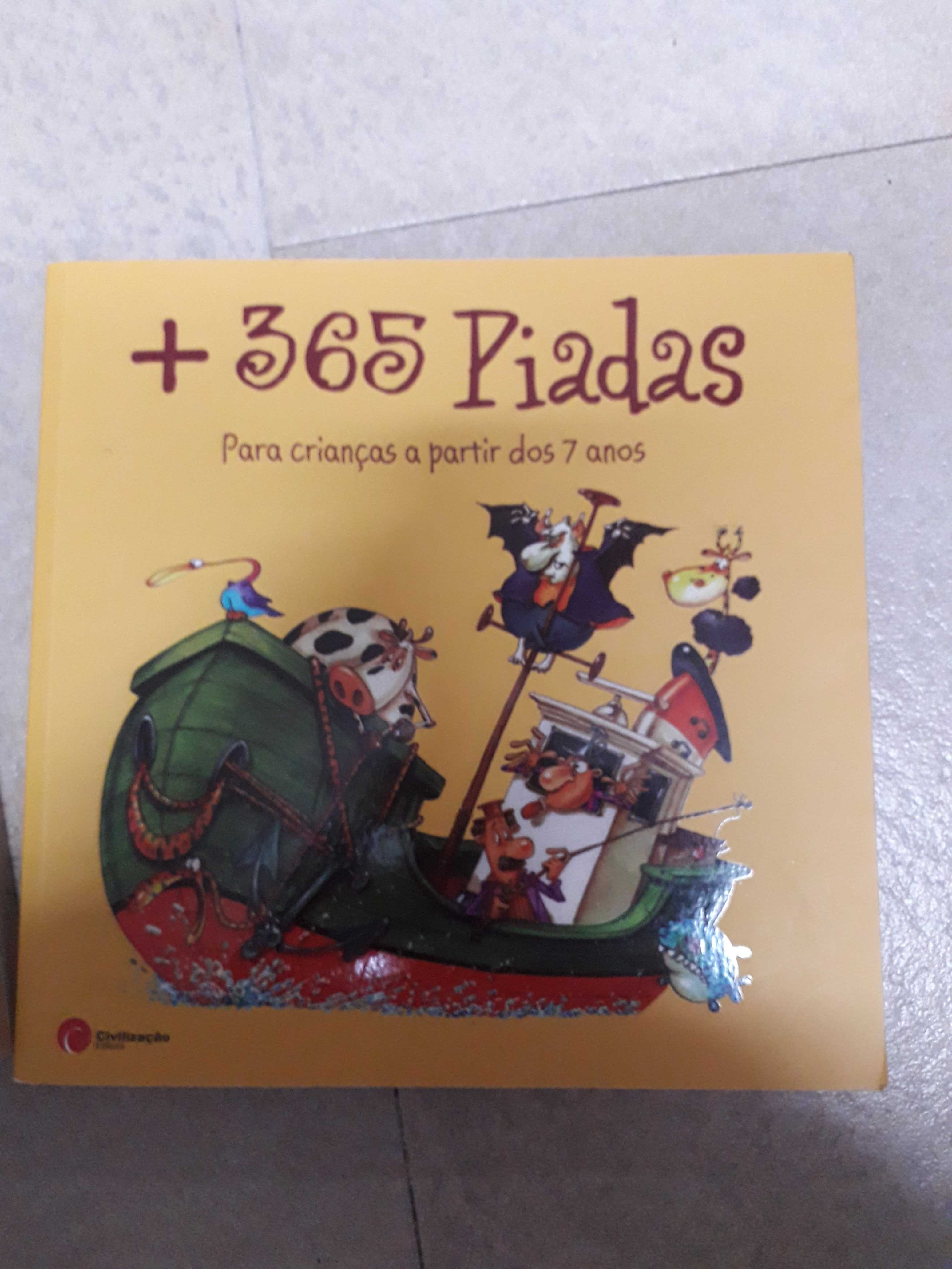 Conjunto dos livros de 365 piadas