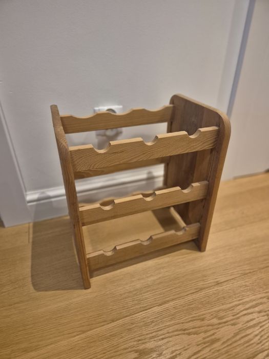 Drewniany stojak na wino ,  na 9 win